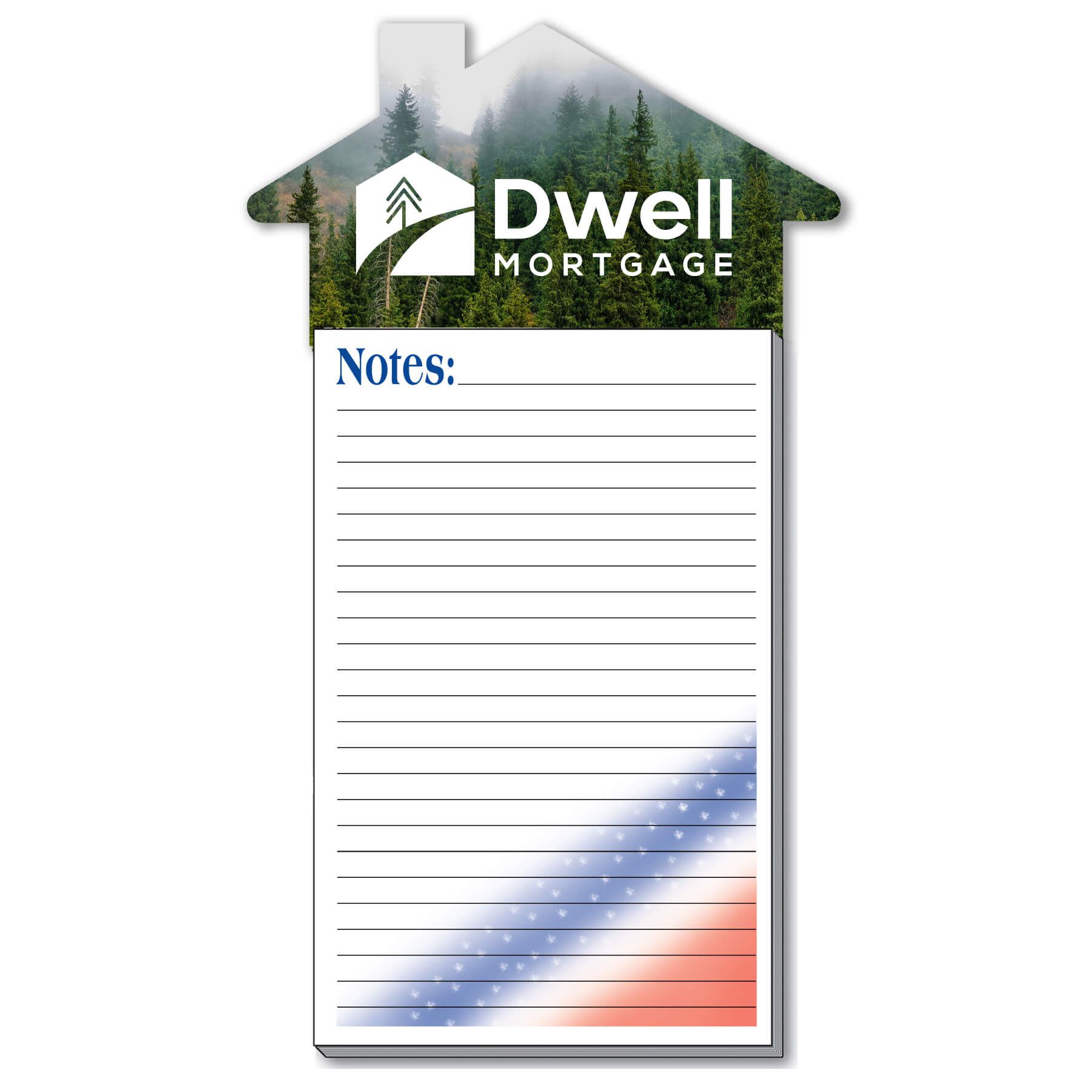 Imprinted Magnet with Patriotic Pad